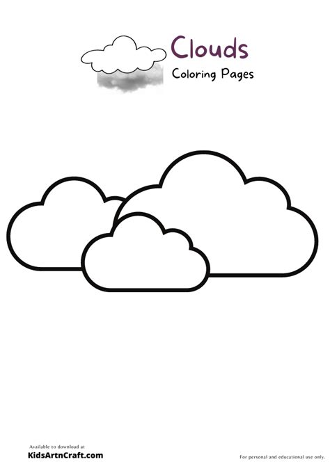 little cloud coloring pages