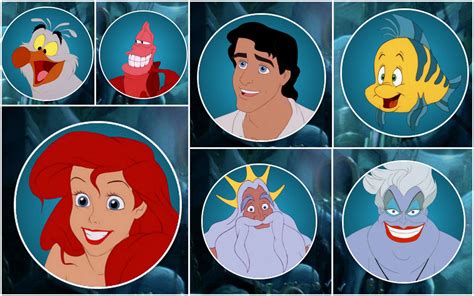 little mermaid characters list