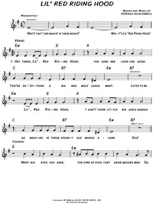 Lil' Red Riding Hood" Sheet Music by Sam The Sham & The Pharoahs for