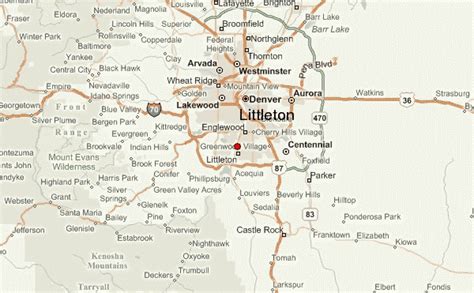 Littleton Colorado Map Usa