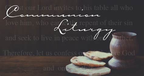 liturgy for communion service