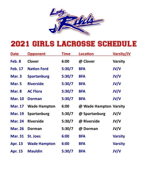 liu women's lacrosse schedule