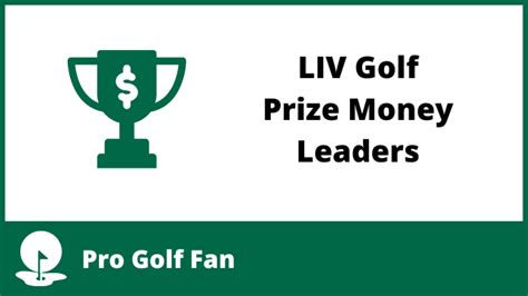 liv golf prize money standings