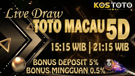 Live Draw Macau 5D 4D Result Live Toto Macau Pools Tercepat