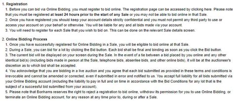 live auctioneers website terms and conditions