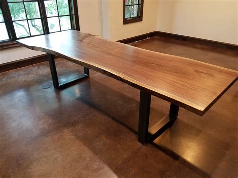live edge conference table legs