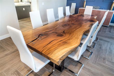 Live Edge Dining Table Seats 6