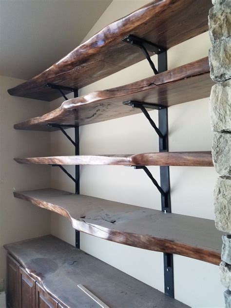 Live Edge Shelving Brackets