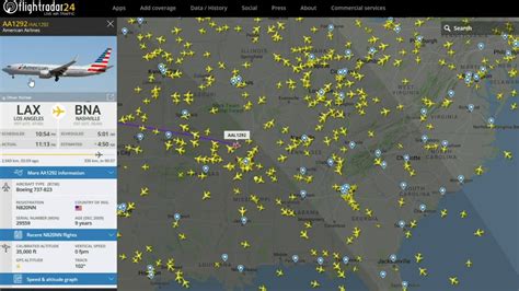 live flight radar tracker