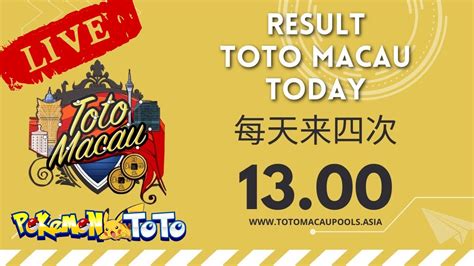 Keluaran Toto Macau Live Hari Ini Prediksi 4D Paling Jitu dan Terpercaya