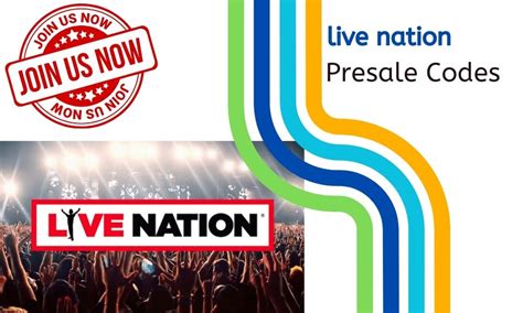 live nation presale ticket code