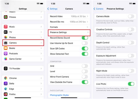 live photo settings iphone