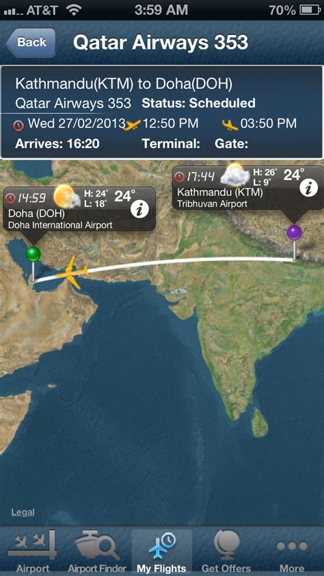 live qatar airways flight status