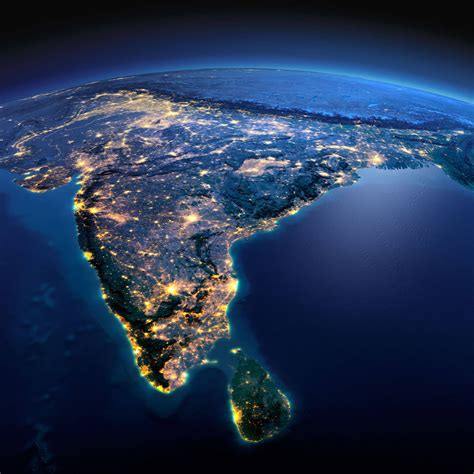 live satellite view of india map