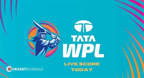 live score on cricket wpl schedule