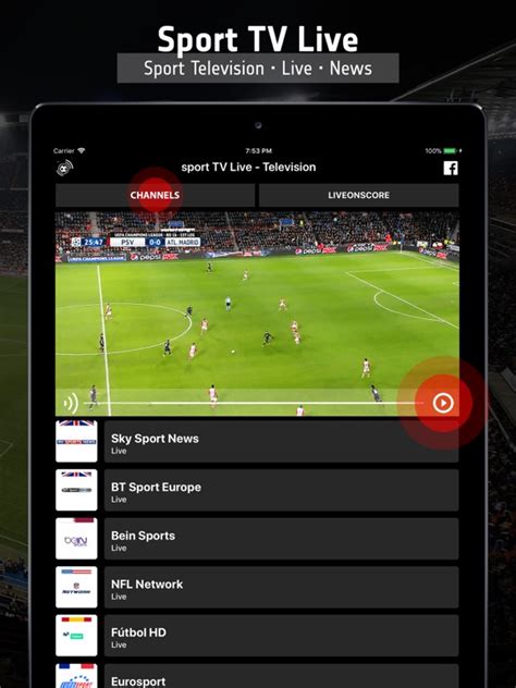 live sports streaming apps for ipad