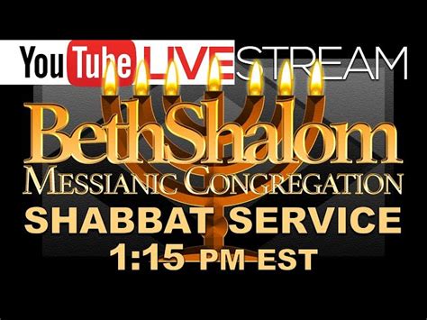 live stream messianic shabbat services