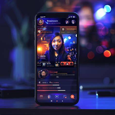 ライブ配信とチャット画面をスマートフォンで閲覧するイメージ