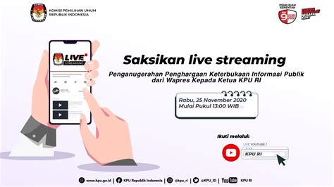 live streaming youtube kpu ri