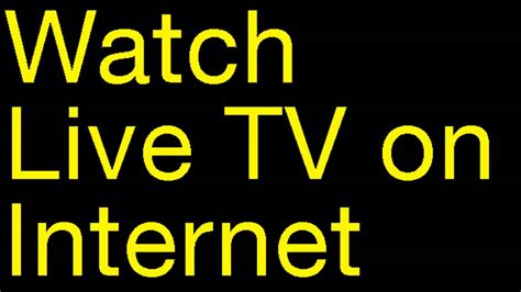 live tv free online pc