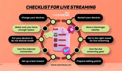 Live webcam streaming pre-session checklist and setup