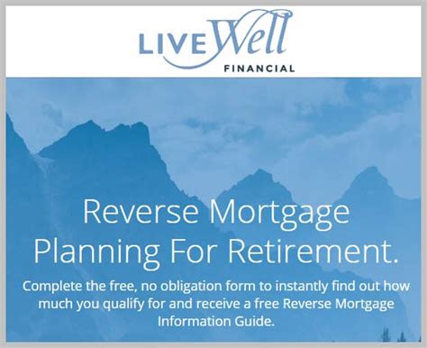 live well reverse mortgage reviews