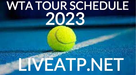 live wta tennis schedule