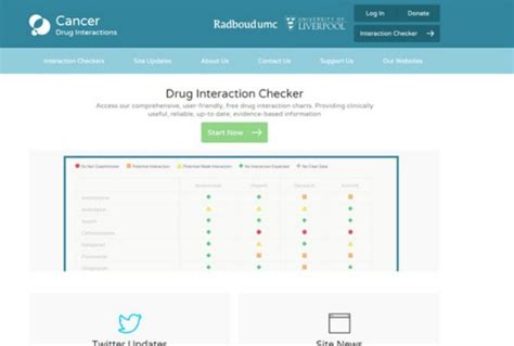 liverpool cancer drug interactions checker
