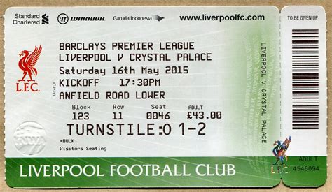 liverpool crystal palace tickets