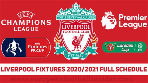 liverpool fixtures 2020 2021