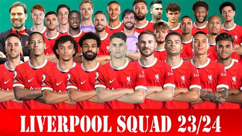 liverpool full squad 2023/24