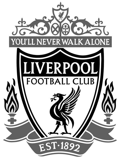 liverpool logo black and white png