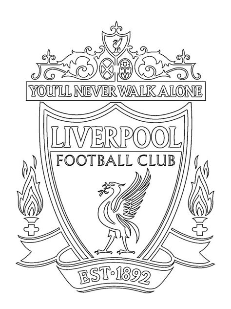 liverpool logo coloring page