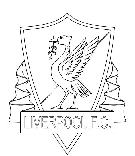 liverpool logo colouring pages