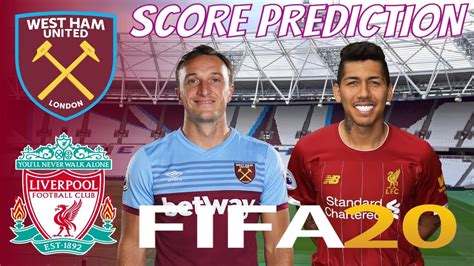 liverpool vs west ham score prediction