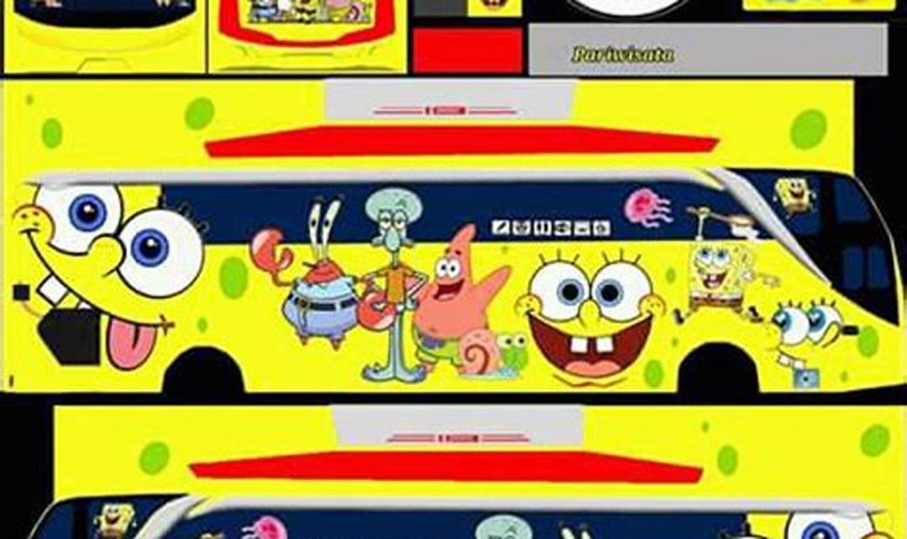livery bussid spongebob