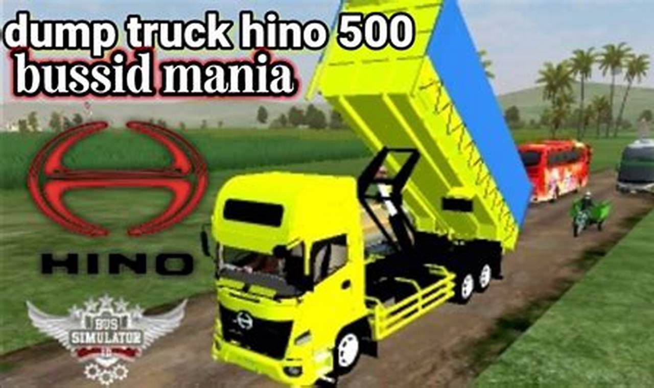 livery dump truck hino 500 bussid