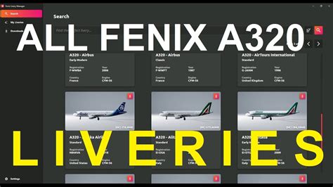 livery manager issue fenix