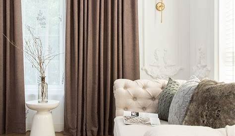 Living Room Curtains On White Walls