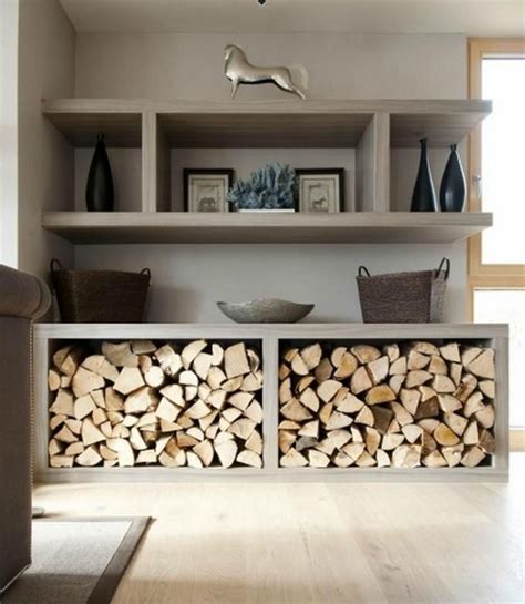 √ 10+ Best DIY Indoor Firewood Rack and Storage Ideas [Images] Living