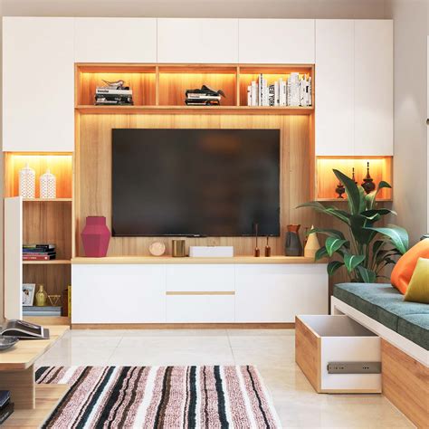 living room decoration with tv