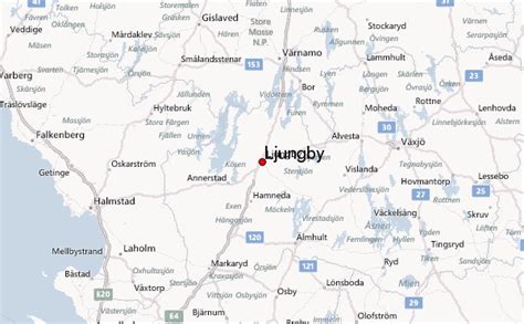 Stadskarta över Ljungby Handritade stadskartor och posters
