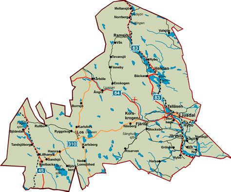 Ljusdals Kommun Karta Karta