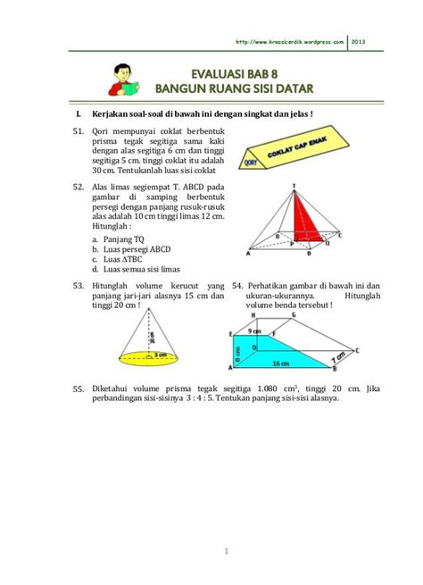 lkpd bangun ruang kelas 8