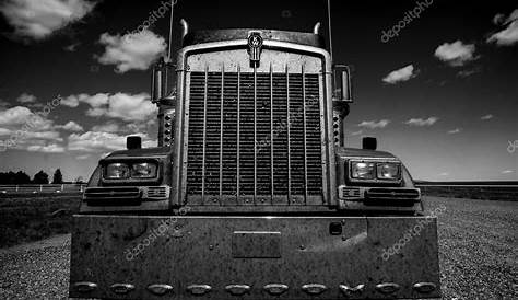 Black And White Truck Truck Cargo Semi Truck Vector, Truck, Cargo, Semi