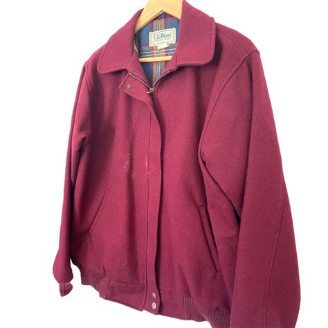 ll bean wool bomber jacket