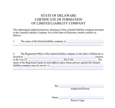 llc registration delaware form