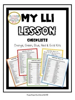 Lli Lesson Printables