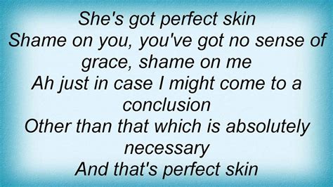 lloyd cole perfect skin lyrics