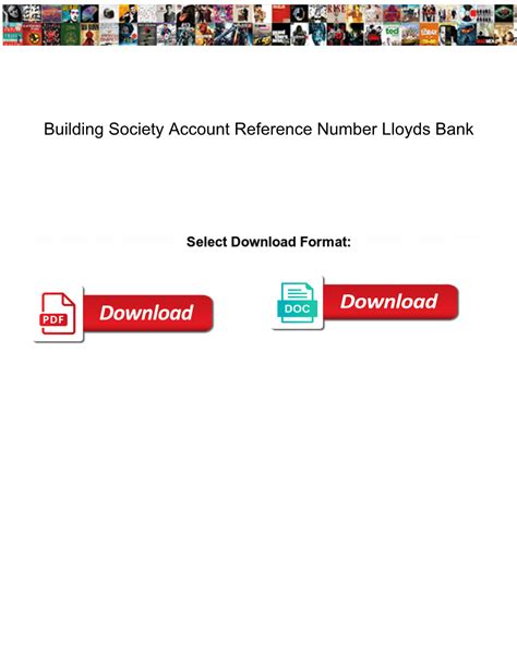 lloyds bank building society reference number